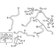 Audi Vacuum Hose - Genuine Audi 06E133773CL