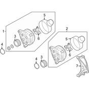 Audi Alternator Pulley - Genuine Audi 06E903119R