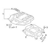 Audi Engine Cover Insulator - Genuine Audi 06M103097K