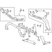 Audi Turbocharger Intercooler Pipe - Genuine Audi 06M129041E