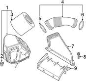 Audi Engine Air Intake Hose - Genuine Audi 06M129616C