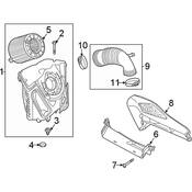 Audi Engine Air Intake Hose - Genuine Audi 06M129629C