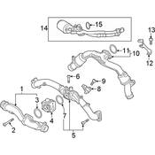 Audi Turbocharger Inlet Hose - Genuine Audi 06M145674DP