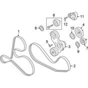 Audi Drive Belt Tensioner Assembly - Genuine Audi 06M903133AC