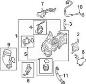 Audi Turbocharger - Genuine Audi 06N145702E