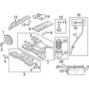 Audi Engine Oil Pan - Genuine Audi 079103602CF