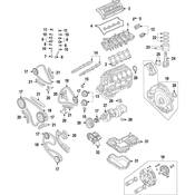 Audi Engine Crankshaft Main Bearing Lower (R8 S8 RS5) - Genuine Audi 079105591AFSWA