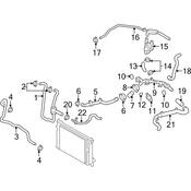 Audi Engine Coolant Overflow Hose - Genuine Audi 079121102E