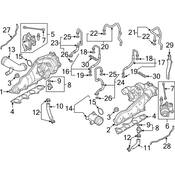 Audi Turbocharger Oil Line - Genuine Audi 079145947G