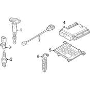Audi Ignition Knock (Detonation) Sensor Inner (A8 Quattro) - Genuine Audi 07C905377AQ