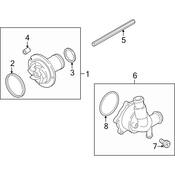 Audi Water Pump - Genuine Audi 07L121014D