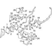 Audi Engine Coolant Hose - Genuine Audi 07P121062AC