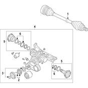 Audi Axle Shaft - Genuine Audi 09R598071