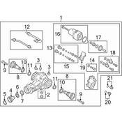 Audi Differential Lock Motor - Genuine Audi 0BF598080