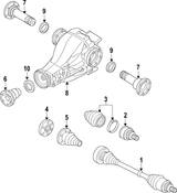 Audi Axle Shaft Seal - Genuine Audi 0BX598073