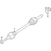 Audi CV Joint C-Clip - Genuine Audi 0ME311520