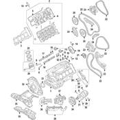 Audi Engine Camshaft - Genuine Audi 0P2109003P