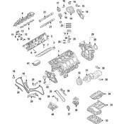Audi Engine Valve Spring Retainer - Genuine Audi 0P2109629