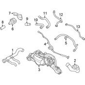 Audi Engine Coolant Pipe - Genuine Audi 0P2121071H