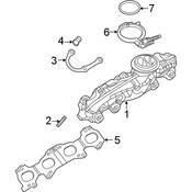 Audi Exhaust Manifold Brace - Genuine Audi 0P2253276