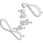 Audi Accessory Drive Belt Tensioner Assembly - Genuine Audi 0P2260938C