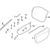 Audi Door Plug - Genuine Audi 155971908