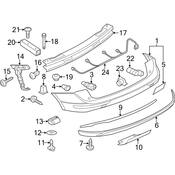 Audi Bumper Cover Grommet - Genuine Audi 191853586F