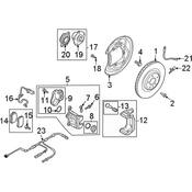 Audi Disc Brake Caliper Seal Kit - Genuine Audi 36A698671