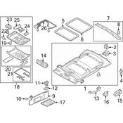 Audi Headliner Clip - Genuine Audi 3D0867633
