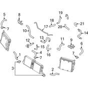 Audi Radiator Coolant Hose - Genuine Audi 420121073