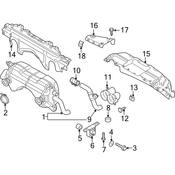 Audi Exhaust Bracket - Genuine Audi 420251303
