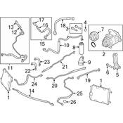Audi A/C Refrigerant Hose Front (R8) - Genuine Audi 420260709A