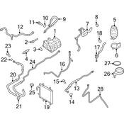 Audi Power Steering Reservoir Line Hose (R8) - Genuine Audi 420422843G