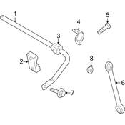 Audi Suspension Stabilizer Bar Rear (R8) - Genuine Audi 420511409C