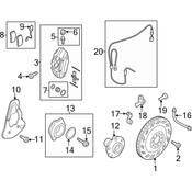 Audi Disc Brake Pad Wear Sensor - Genuine Audi 420615437B