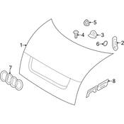 Audi Deck Lid Emblem - Genuine Audi 420853741A2ZZ