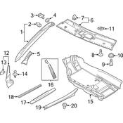 Audi Door Sill Plate - Genuine Audi 420853905A6PS