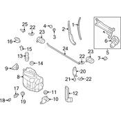 Audi Windshield Wiper Arm Right (R8) - Genuine Audi 423955408B1P9