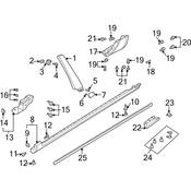 Audi Rocker Panel Molding Nut - Genuine Audi 431807300E
