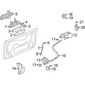 Audi Door Lock Rod Clip - Genuine Audi 4B0837171
