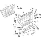 Audi Door Window Switch Bezel Clip - Genuine Audi 4B0867299A