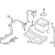 Audi Battery Hold Down - Genuine Audi 4B1803123