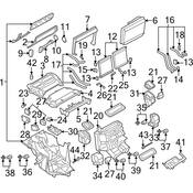 Audi HVAC Heater Core - Genuine Audi 4D0898030B