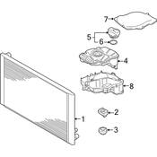 Audi Radiator - Genuine Audi 4E0121251F