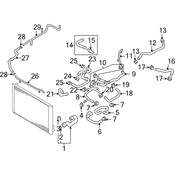 Audi Radiator Coolant Hose - Genuine Audi 4E0121447S