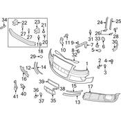 Audi License Plate Bracket - Genuine Audi 4E0807287AK1RR