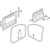 Audi Door Seal - Genuine Audi 4E0837911L