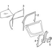 Audi Window Regulator - Genuine Audi 4E0839461C