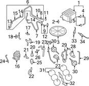Audi Evaporative Emissions System Lines - Genuine Audi 4E0906272AH