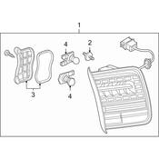 Audi Tail Light Bolt - Genuine Audi 4E0945167C